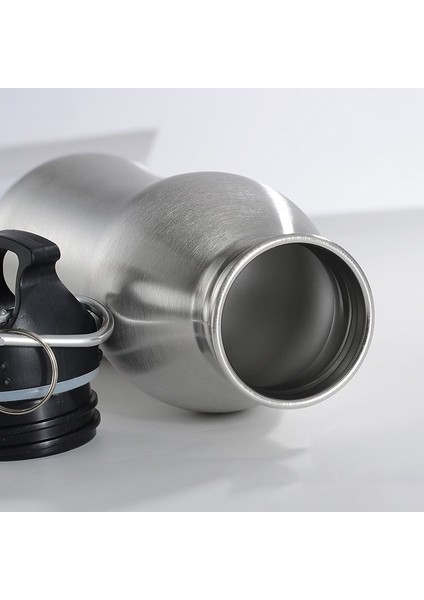 Komple Çelik Siyah Kapak 750 ml Spor Matara Suluk cin425