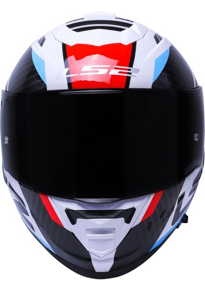 Storm Racer Mavi-Kırmızı Kask Siyah Cam