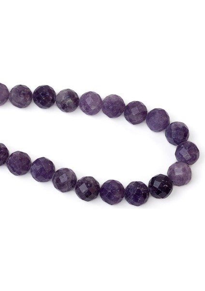 8 mm Faset Kesim Lepidolit Taşı Dizi fiyatları