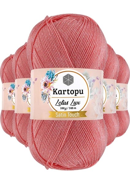 5 Adet Lotus Lux Bikini Büstiyer Bluz Simli Örgü İpi K766 Gül Pembe