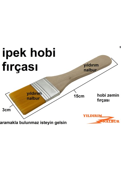 2 Adet Orta Boy İpek Hobi Fırça Yumşak Zemin Fırçası Ipek Hafif