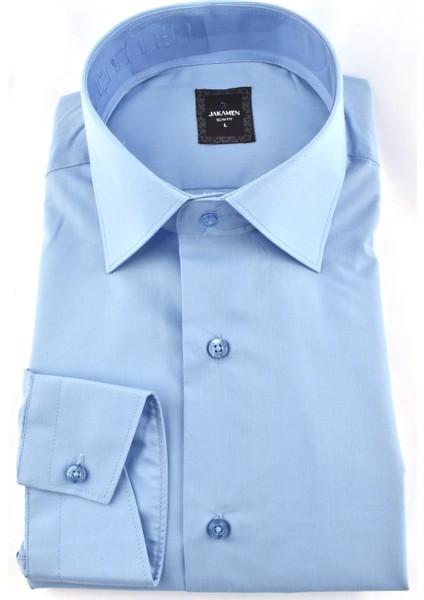 J211141 Jakamen Silim Fit Gömlek/koyu Mavi/m10