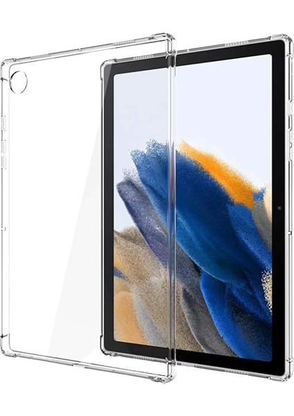 Samsun Galaxy Tab A8 10.5 Köşe Korumalı Şeffaf Anti Shock Slikon Kılıf  SM-X200