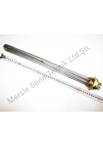 Kafalı Kazan Isıtıcı Rezistansı Ferq 1,5 inç 10Kw 43,5Cm modelleri