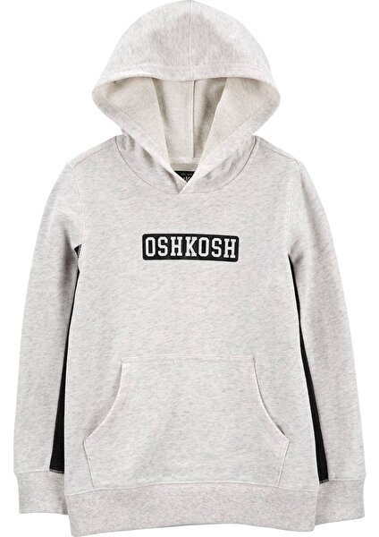 Erkek Çocuk Kapüşonlu Sweatshirt Gri