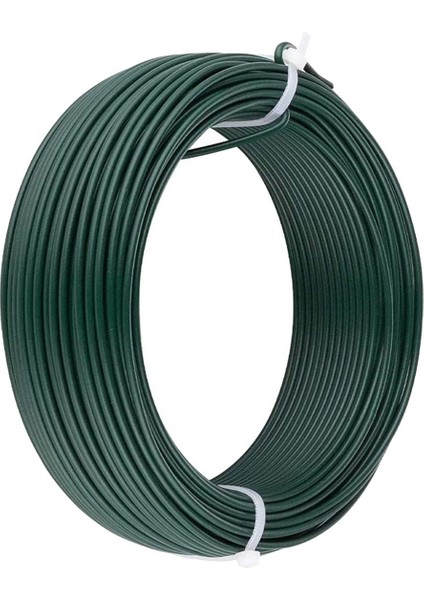 Çit Teli Rulo Çit Gerdirme Teli Pvc Kaplamalı Yeşil 1,5mm 50 Metre AD035