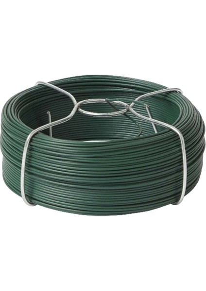 Çit Teli Rulo Çit Gerdirme Teli Pvc Kaplamalı Yeşil 1,5mm 50 Metre AD035