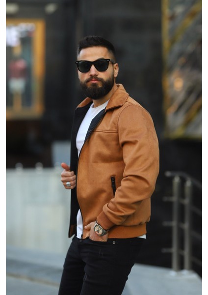 SB Collection Erkek Yakalı Baharlık Süet Ceket modelleri