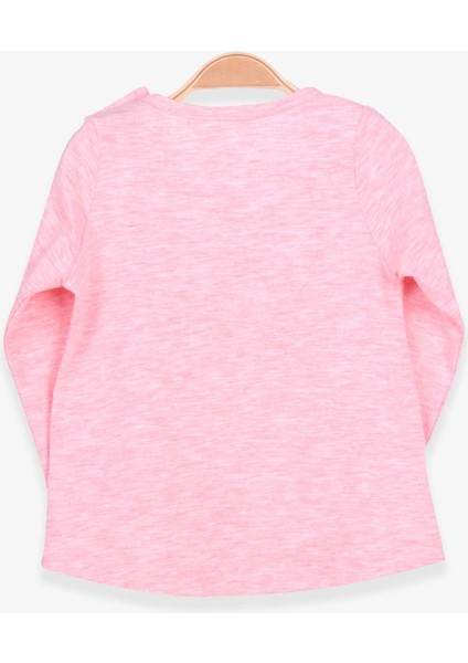 Kız Çocuk Uzun Kollu Tişört Kız Çocuk Baskılı 1-4 Yaş, Somon Melanj fiyatları