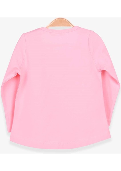 Kız Çocuk Uzun Kollu Tişört Kız Çocuk Baskılı 1-4 Yaş, Pudra fiyatları