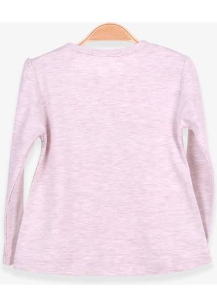 Kız Çocuk Uzun Kollu Tişört Kız Baskılı 1.5-5 Yaş, Bej Melanj fiyatları