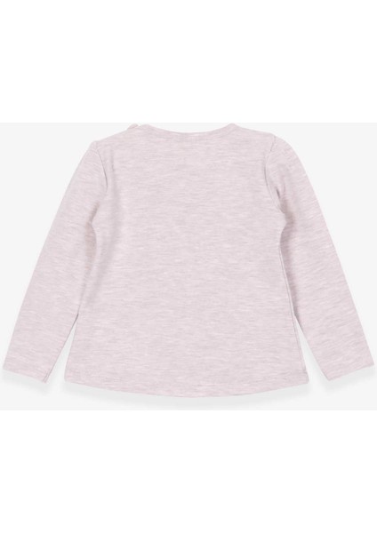 Kız Çocuk Uzun Kollu Tişört Dostluk Temalı 1.5-5 Yaş, Bej Melanj fiyatları