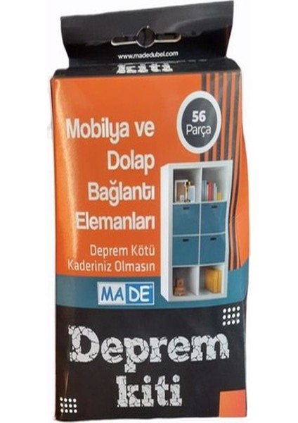 2 Set Deprem Kiti Mobilya Dolap Sabitleme Aparatı