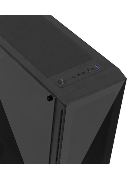 Frısby FC-9355G 600W 80+ 4X120MM Double Slım Rıng Fan USB 3.0 Gamıng Siyah Kasa