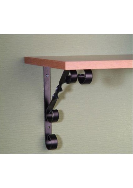 12 Adet Burgulu 20 x 20 cm Dekoratif Raf Altı Ayağı Konsol Siyah modelleri