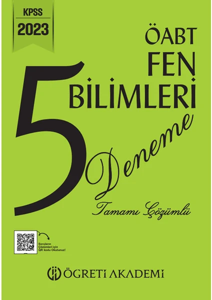 Öğreti Akademi 2023 KPSS ÖABT Fen Bilimleri 5 Deneme