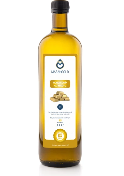 MASAH GOLD Altın Suyu 1000 ml 160 Ppm