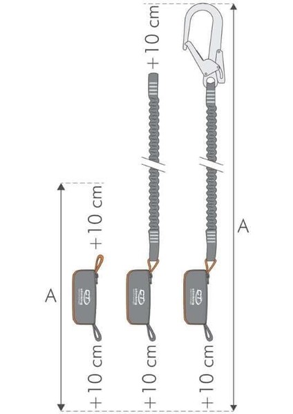 Climbing Technology Şok Emici Tek Perlonlu Flex-Abs 140 cm