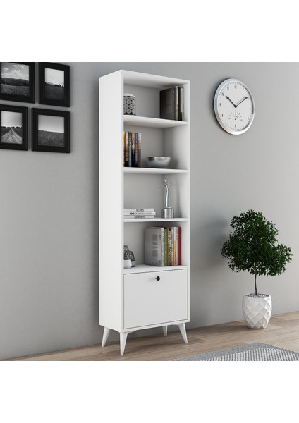 Art Ofis Çocuk Çalışma Odası Salon Kitaplık Kapaklı Kitap Dosya Rafı