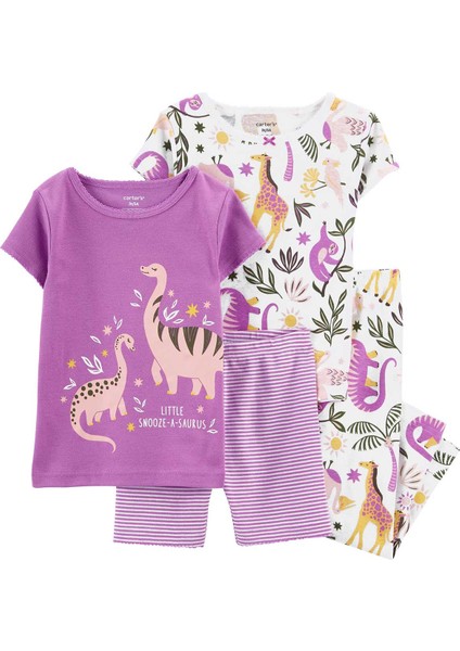 Kız Bebek Pijama Set 4'lü Paket