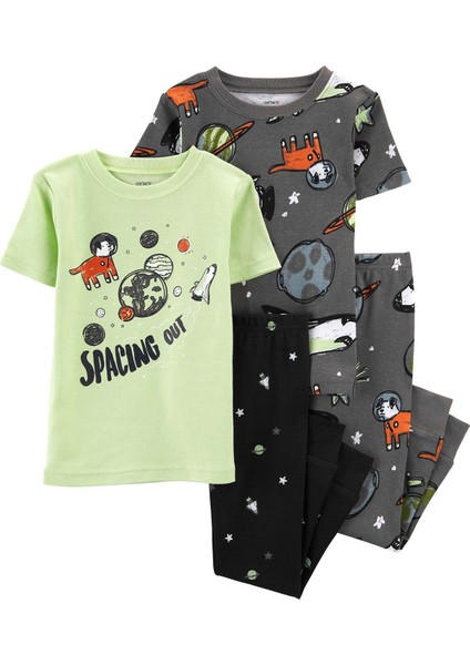 Erkek Bebek Pijama Set 4'lü Paket