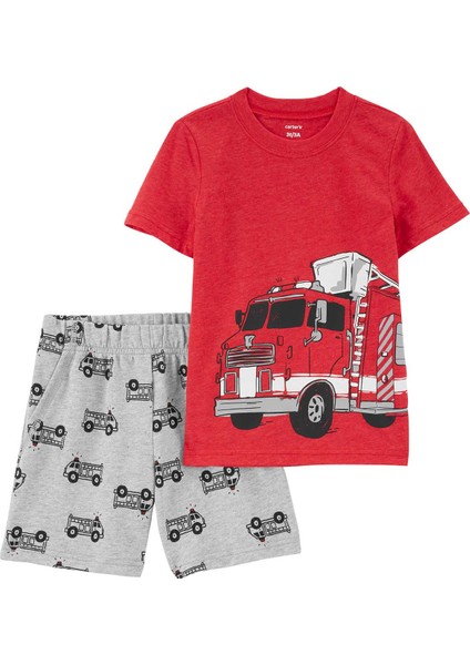 Erkek Bebek Şortlu Set 2'li Paket