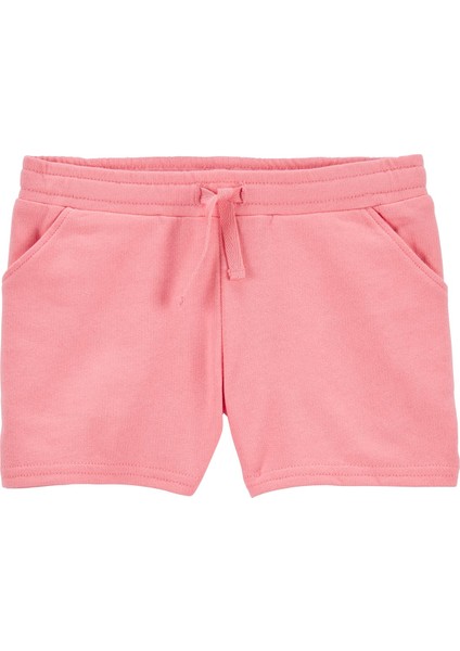 Küçük Kız Çocuk Şort Pembe