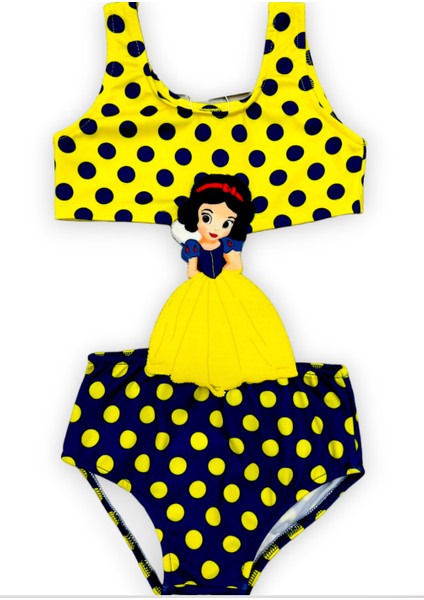 Kız Çocuk Çizgi Film Karakterli Figürlü Mayokini Yeni Sezon