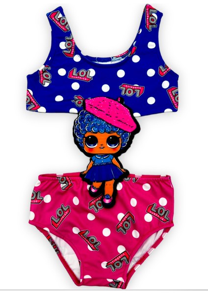 Kız Çocuk Çizgi Film Karakterli Figürlü Mayokini Yeni Sezon