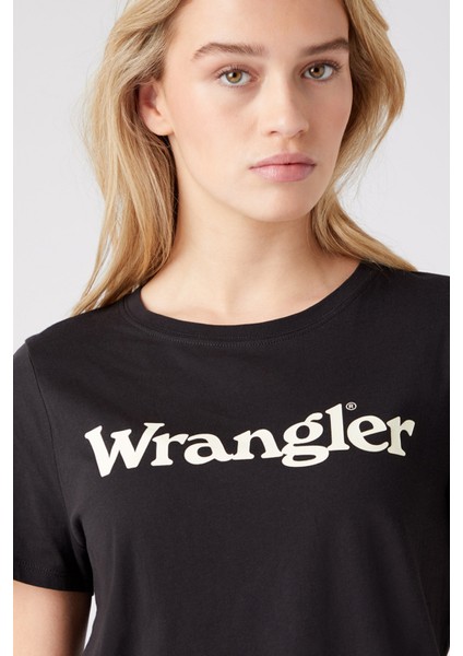 Regular Fit Normal Kesim Kısa Kollu Bisiklet Yaka Pamuk Logolu Tshirt fiyatları