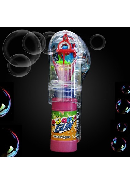 Vıp Kalite Renkli LED Işıklı Köpük Tabancası Bubbles Gun Baloncuk Tabancası + 2 Özel Yedek Köpük