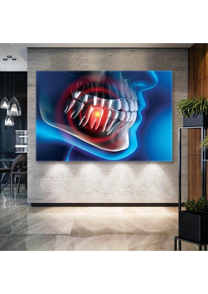 Ağız ve Diş Sağlığı Dişçi Diş Hekimi Ofisi Dentist Kanvas Tablo