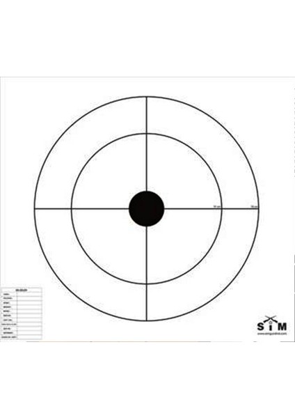 Saçma Grupman Hedef Kağıdı 90X100CM (20 Adet)