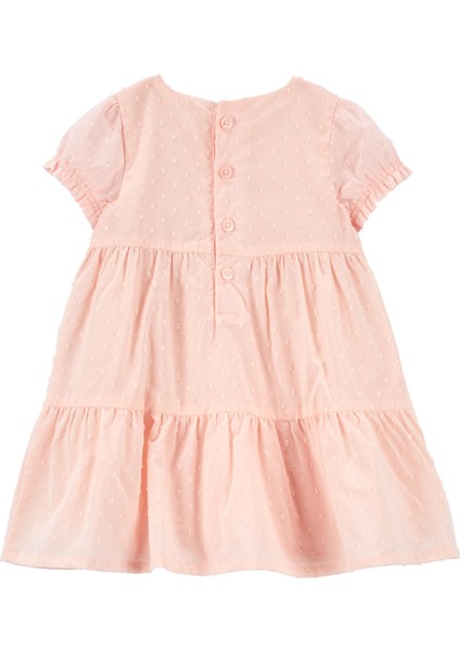 Kız Bebek Kısa Kollu Elbise Pembe