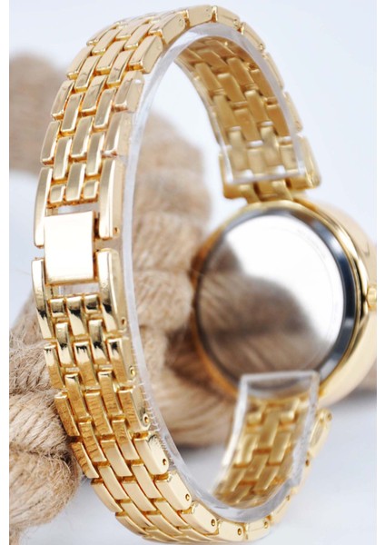 Gold Renk Kordon Beyaz Kadran Kadın Kol Saati fiyatları