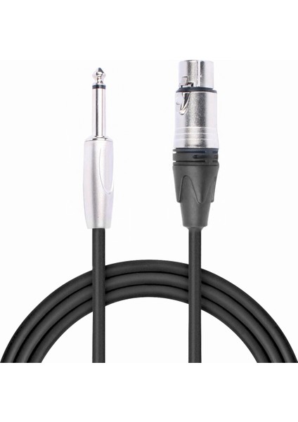 LD379B 6.3mm Mono Erkek + Canon Dişi 10 Metre Kablo