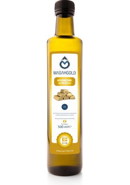 MASAH GOLD Altın Suyu 500 ml 320 Ppm