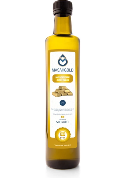 MASAH GOLD Altın Suyu 500 ml 320 Ppm