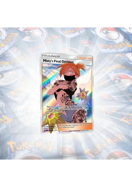 Misty's Final Decision Holo Trainer Custom Pokemon Kartı