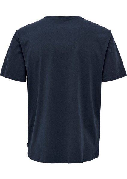 O Yaka Baskılı Lacivert Erkek T-Shirt 22025271_ONSPAUL Reg Photoprınt Ss fiyatları