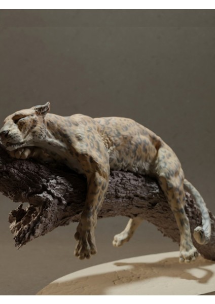 Leopar Figürü 20CM Dekorasyon-Hediyelik Ürün-Dekoratif Raf Ürünü-Hobi-Figür