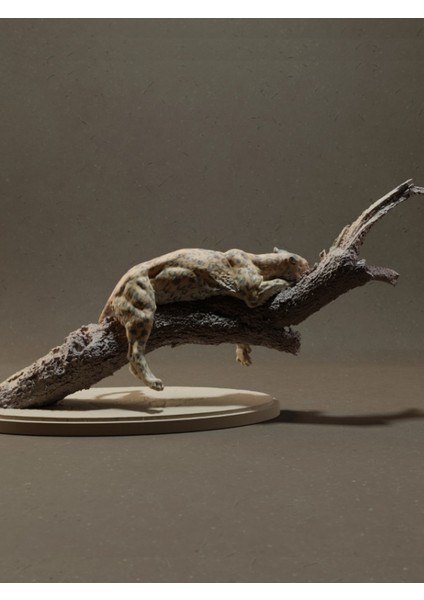 Leopar Figürü 20CM Dekorasyon-Hediyelik Ürün-Dekoratif Raf Ürünü-Hobi-Figür modelleri