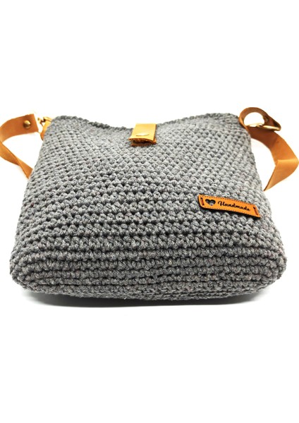Handmade El Örgüsü Iç Cepli Gri Kadın Askılı Omuz Çanta fiyatları