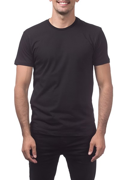 Erkek Slim Fit Dar Kesim Bisiklet Yaka %100 Pamuk Günlük Kısa Kol T-Shirt