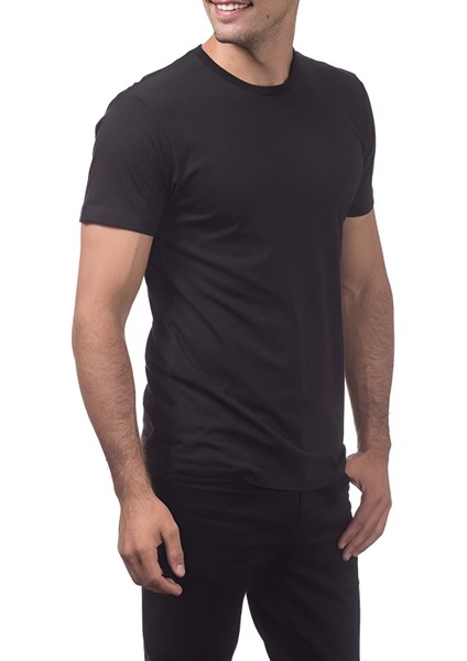 Erkek Slim Fit Dar Kesim Bisiklet Yaka %100 Pamuk Günlük Kısa Kol T-Shirt modelleri