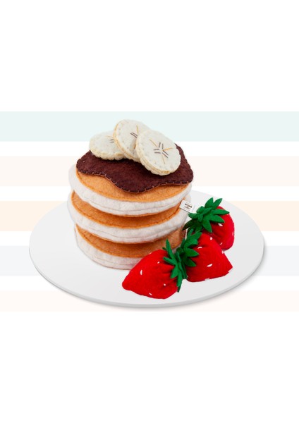 Keçe Oyuncak - Pancake Oyun Seti - Felt Toys - %100 El Yapımı