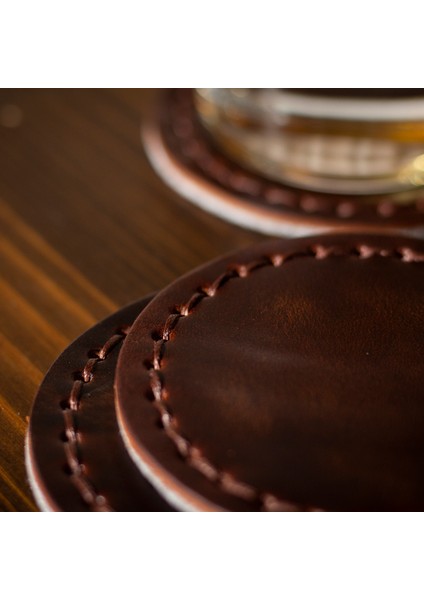 Hakiki Deri Bardak Altlığı (Dörtlü Set) fiyatları