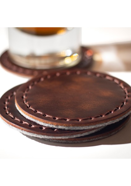 Hakiki Deri Bardak Altlığı (Dörtlü Set) fırsatları