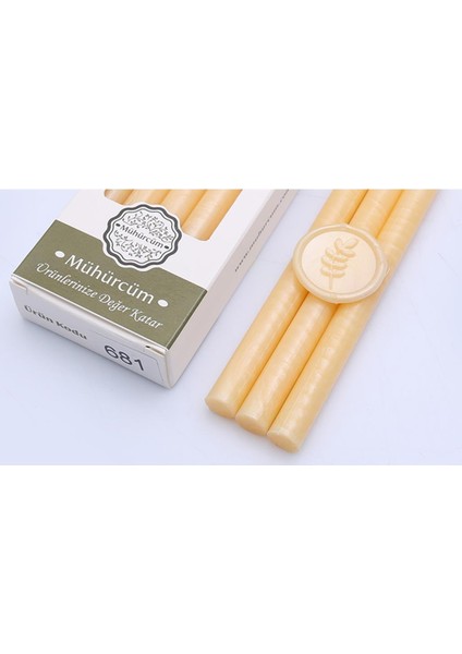 Mühür Mumu Çubuk 11MMX120MM 10 Lu Paket Model: 681 Sedef Şampanya