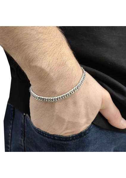 Platinum Kaplama Erkek Bileklik Dn29By